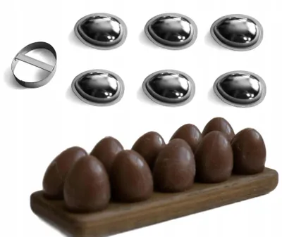 Produktbild von EkoForemki 3D Eierform 6,2 cm Keks Backform Set