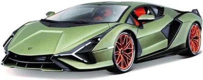 Zdjęcie produktu dla BBURAGO Lamborghini Sian FKP 37, Model super pojazdu, Wstępnie zmontowany, 1:18, Lamborghini Sian FKP 37, Każda płeć, Metal, Plastik