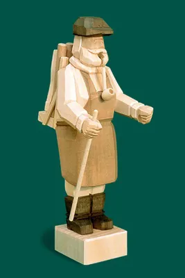 Produktbild von Räucherfigur Holzmacher geschnitzt Höhe 25cm NEU