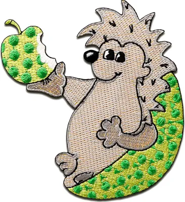 Produktbild von Igel - Aufnäher, Bügelbild, Aufbügler, Applikationen, Patches, Flicken, Zum Aufbügeln, Größe: 7,9 x 8 cm