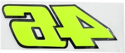 Produktbild von Autosticker-Set, 46 Motive, gelb, klebend, Auto-Verwendung