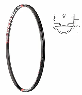 Produktbild von Fahrrad Felge 27,5 Zoll NoTubes ZTR Arch Ex Hohlkammer Disc 28 Loch 584-21 schwarz