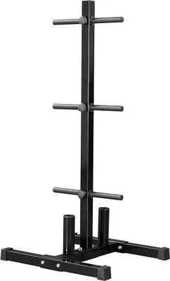 Produktbild von Hantelscheibenständer 113cm mit 8 Stangen Hantelablage bis 400 kg | Hantelbaum Gewichtsständer 6 Stangen mit 28mm Scheibenaufnahmen Stahl Hantelständer Hantelablage für Fitnessstudio/ Zuhause