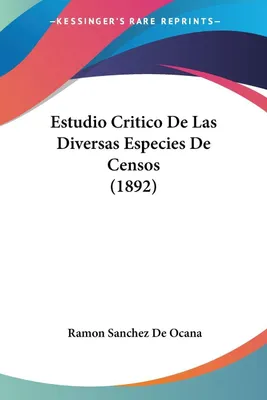 Produktbild von Estudio Critico De Las Diversas Especies De Censos (1892)