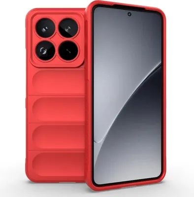 Produktbild von Mobigear Bumpy  Xiaomi 15 Pro Hülle Flexibles TPU Backcover - Rot