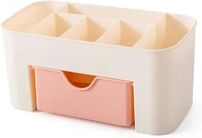 Zdjęcie produktu dla Organizer na kosmetyki do łazienki lub toaletki – różowy