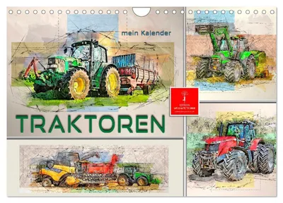 Produktbild von Traktoren - mein Kalender (Wandkalender 2027 DIN A4 quer), CALVENDO Monatskalender
