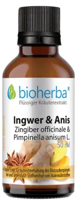 Obrázek produktu pro Zázvor & anýz kapky – tinktura – 50 ml – Bioherba