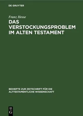 Produktbild von Das Verstockungsproblem im Alten Testament