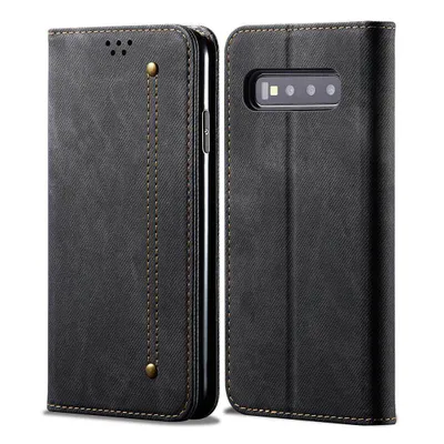 Obrázek produktu pro Galaxy S10 Plus Pouzdro, Kožené Peněženkové Pouzdro s Magnetickým Uzavíráním a Pouzdro s Funkcí Stojánku pro Samsung Galaxy S10 Plus černé