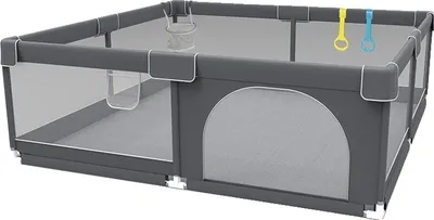 Produktbild von Spielplatz, Sicherheitsbarriere, vielseitige Verwendung, dunkelgrau150180
