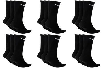 Produktbild von 9 Paar Nike Everyday Lightweight Crew SX7676 Tennis Socke - Farbe: Schwarz - Größe: 38-42