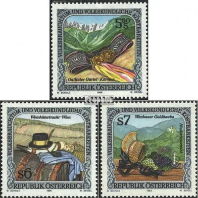 Produktbild von Briefmarken Österreich 1995 Mi 2149-2151 (kompl.Ausgabe) postfrisch Volksbrauchtum