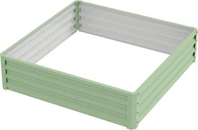 Immagine prodotto di Fortuna Lai Aiuola, fioriera con struttura in acciaio, verde, 120 x 120 x 30 cm