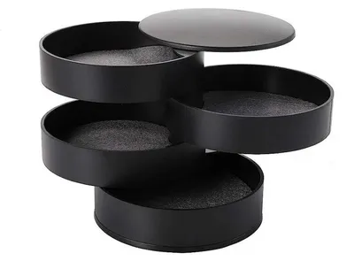 Imagen del producto de Organizador de Joyas Redondo Gugita con Compartimentos Extraíbles
