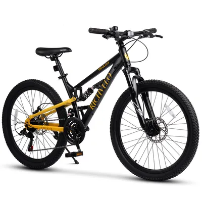 Produktbild von VELORS Mountainbike 24 Zoll Fahrrad 21 Gang Shimano Tourney Schaltwerk Kettenschaltung mechanische Scheibenbremse Fully MTB für Herren Damen Jungen
