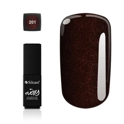 Produktbild von Flexy Premium Hybrid Gel Nagellack 201, 4,5g - Langlebiger und farbintensiver Nagelgel für ein glänzendes Finish