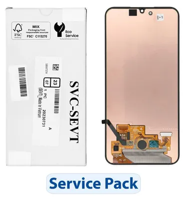 Produktbild von ServicePack LCD Display passend für SAMSUNG A34 5G A346B GH82-31235A without frame