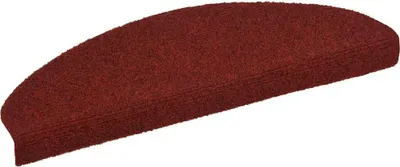 Obrázek produktu pro vidaXL Samolepicí podložky na schůdky 5 ks 65x21x4 cm Bordeaux Red Půlkruhové velké