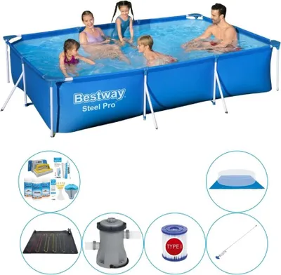 Obrázok produktu pre Súprava na bazén - Bestway Steel Pro 300x201x66 cm Rechteckig