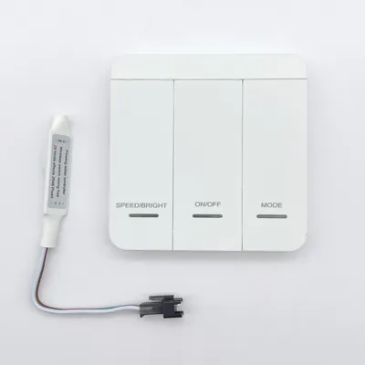 Produktbild von Controller Dimmbar für digitale LED-Streifen 12/24V DC mit Fernbedienung RF 3 Tasten Einfarbig
