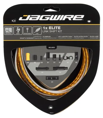 Obrázek produktu pro Sada řadicích lanek Jagwire Road & Mountain Elite Link 1x Gold – bezkompresní...