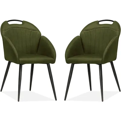 Produktbild von MX Sofa Stuhl Belize - Moosgrün (2er-Set)
