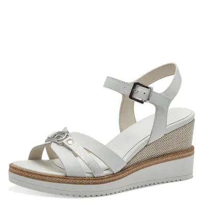 Immagine prodotto di Tamaris, sandalo con zeppa da donna, bianco