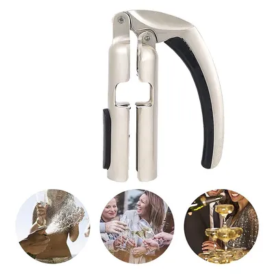 Produktbild von Weinöffner für Bar und Küche,Professioneller Korkenzieher,Flaschenöffner für Champagner und Sekt, Hebelwirkung, Silber