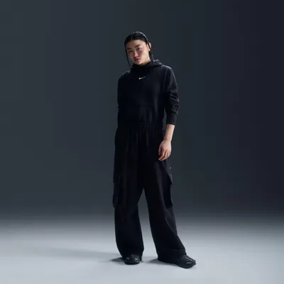 Zdjęcie produktu dla Nike W Nsw Phnx Flc Std Po Hoodie Black/White Black/White M