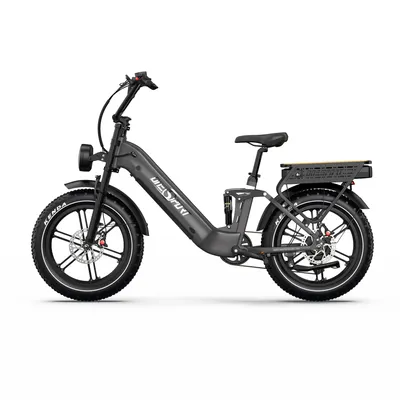 Produktbild von Onesport 20 Zoll Elektrofahrrad Pedelec, Doppelbatterie 48V/18Ah ，250W Motor，grau