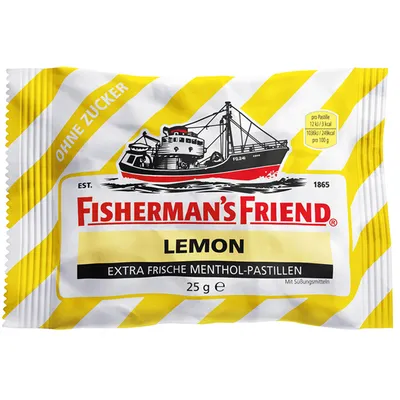 Immagine prodotto di Fishermans Friend Pastiglie di mentolo fresco al limone senza zucchero 25g
