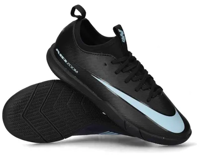 Image de Chaussures de foot Nike Jr Mercurial Vapor 16 Academy Black Ice Blue Fq8411 001 pour Enfant