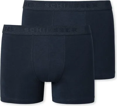 Produktbild von Schiesser Schüler Jungen 2 er Pack Shorts Gr. 176 nachtblau