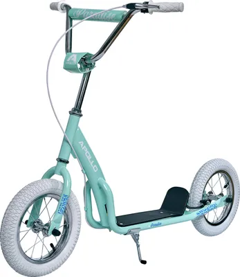 Produktbild von Apollo Retro Scooter Paradise | Roller mit Luftreifen 12,5 Zoll | Stylisher Tretroller für Kinder und Jugendliche | Cityroller Kinder mit breiter Trittfläche | Kinderroller mit großen Rädern- Mint