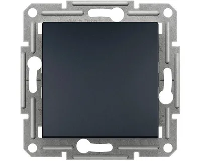 Zdjęcie produktu dla Przycisk Schneider Electric AMEPH0700171 Asfora 1/0 antracytowy