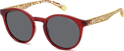 Produktbild von Polaroid Kinder PLD 8061/S Red yellow 46/18/130 JUNIOR Sonnenbrillen