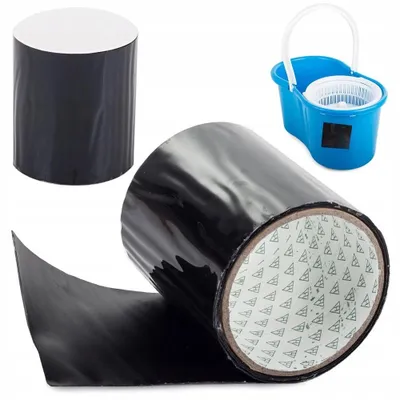 Produktbild von Reparatur Klebeband 10 cm × 1 m 1 Stück Schwarz Wasserdicht Dichtungsband Unterwasser Pool Flicken Gummiband UV-beständig