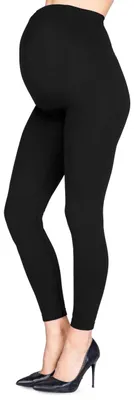 Produktbild von LORES Italienische Schwarze Umstandsleggings für Damen, Nahtlose, durchgehende G
