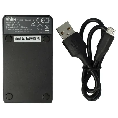 Produktbild von vhbw USB-C Ladegerät kompatibel mit Sony Cybershot DSC-H50, DSC-F88, DSC-G1, DSC-H3, DSC-H20 Kamera Camcorder - Ladeschale + USB-C Kabel Ladeanzeige