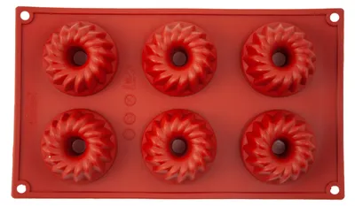 Produktbild von Silikonform Gugelhupf 70x36mm, 6-teilig