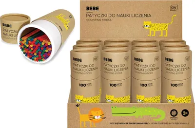 Obrázek produktu pro Interdruk 100x dřevěné tyčinky pro děti, které se učí počítat