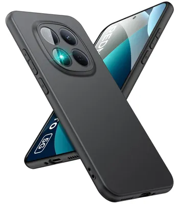 Obrázok produktu pre Silikónové puzdro pre Xiaomi Redmi Note 15 Pro 5G Ochranné puzdro Matné čierne zadné kryty Mobilné telefóny