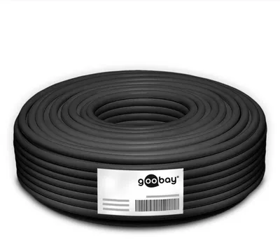 Obrázok produktu pre Goobay 77625, 100 m, Cat6, U/UTP (UTP), Čierna