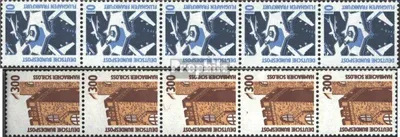 Produktbild von Briefmarken BRD (BR.Deutschland) 1988 Mi 1347A R II-1348A R II Fünferstreifen (kompl.Ausg.) postfrisch Sehenswürdigkeiten