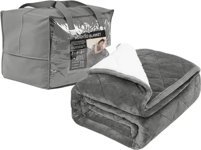 Produktbild von Gewichtsdecke 150 x 200 cm, 11 kg, Flanell und Sherpa, für Erwachsene