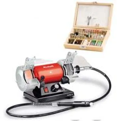Immagine prodotto di Smerigliatrice Da Banco Doppia Mola E Minitrapano 150W (Tc-Xg 75 Kit)