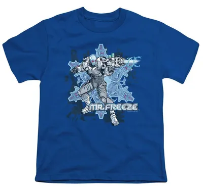 Image de T-shirt Batman pour enfants, en coton ringardé, modèle TV37194 (taille 140-146), couleur bleu roi