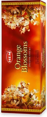 Produktbild von HEM 120 Räucherstäbchen [ ORANGE BLOSSOMS ] handgerollte Räucherstäbchen aus Indien