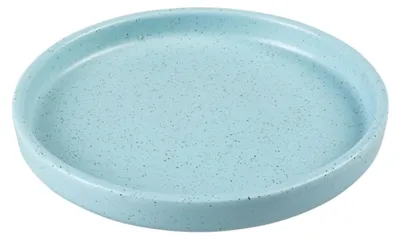 Produktbild von Duvoplus flacher Keramiknapf Stone Speckle - türkis